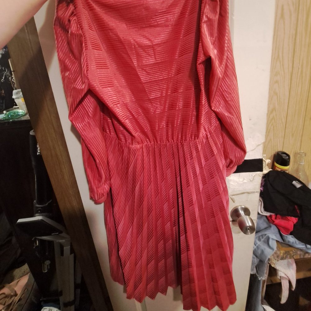 Shiny pink dress